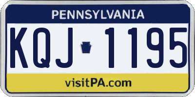 PA license plate KQJ1195