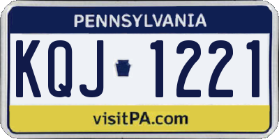 PA license plate KQJ1221