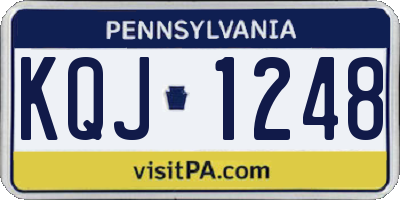 PA license plate KQJ1248