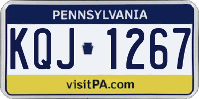 PA license plate KQJ1267