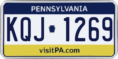 PA license plate KQJ1269