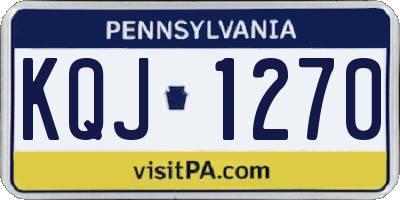 PA license plate KQJ1270