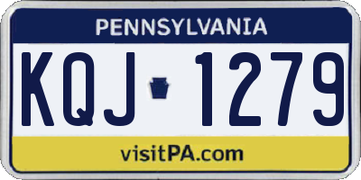 PA license plate KQJ1279