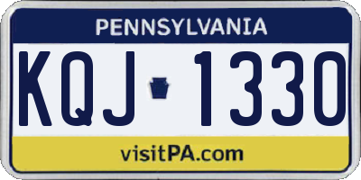 PA license plate KQJ1330