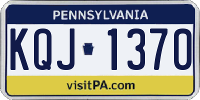 PA license plate KQJ1370
