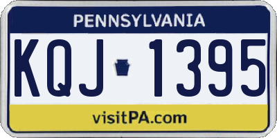 PA license plate KQJ1395