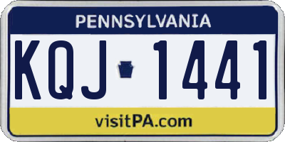 PA license plate KQJ1441