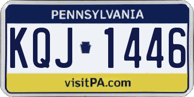 PA license plate KQJ1446