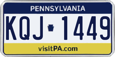 PA license plate KQJ1449