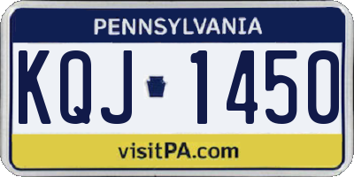 PA license plate KQJ1450