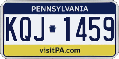 PA license plate KQJ1459