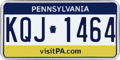 PA license plate KQJ1464