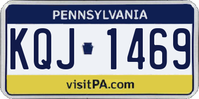 PA license plate KQJ1469