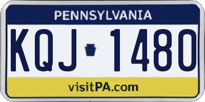 PA license plate KQJ1480