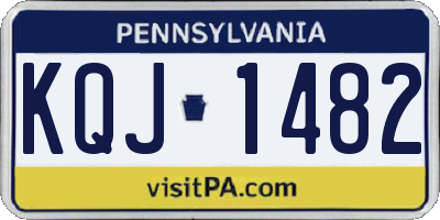 PA license plate KQJ1482