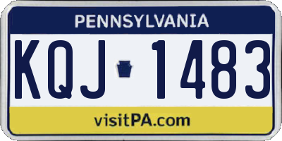 PA license plate KQJ1483