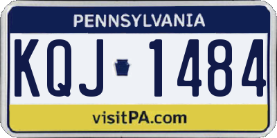 PA license plate KQJ1484