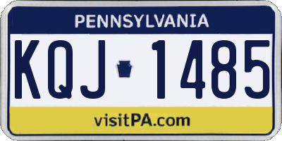 PA license plate KQJ1485