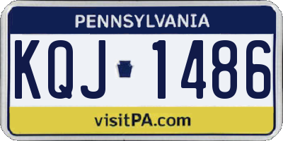 PA license plate KQJ1486