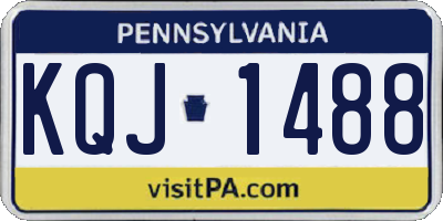 PA license plate KQJ1488