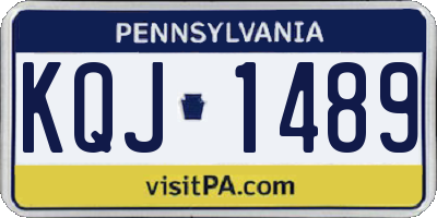 PA license plate KQJ1489