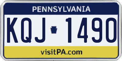 PA license plate KQJ1490