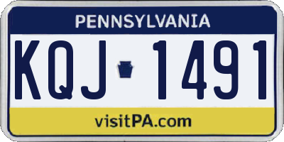 PA license plate KQJ1491