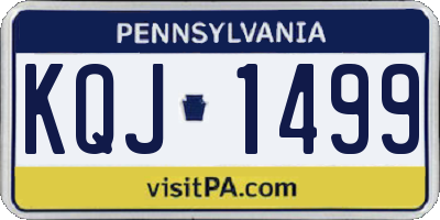 PA license plate KQJ1499