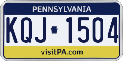 PA license plate KQJ1504