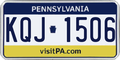 PA license plate KQJ1506