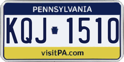 PA license plate KQJ1510