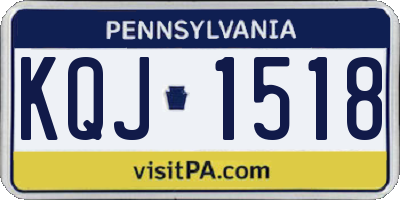 PA license plate KQJ1518
