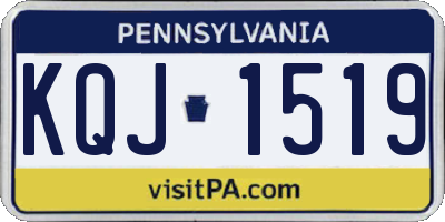 PA license plate KQJ1519