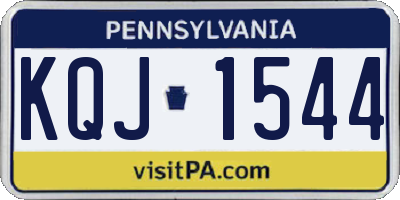 PA license plate KQJ1544