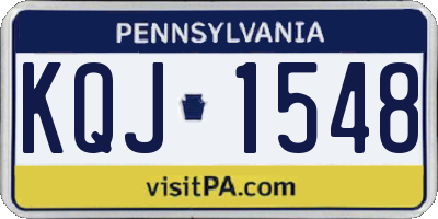 PA license plate KQJ1548