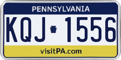 PA license plate KQJ1556