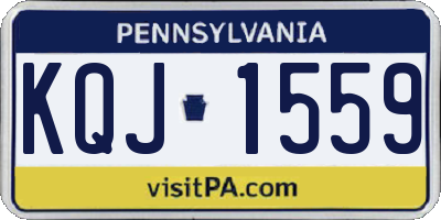 PA license plate KQJ1559