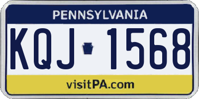 PA license plate KQJ1568