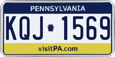 PA license plate KQJ1569
