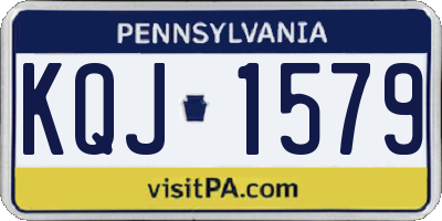 PA license plate KQJ1579