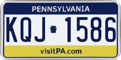 PA license plate KQJ1586