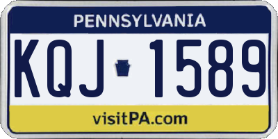 PA license plate KQJ1589
