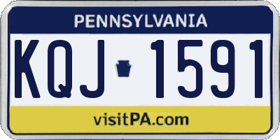 PA license plate KQJ1591