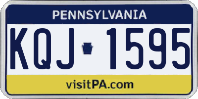 PA license plate KQJ1595