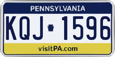 PA license plate KQJ1596