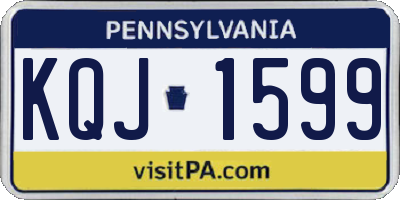 PA license plate KQJ1599