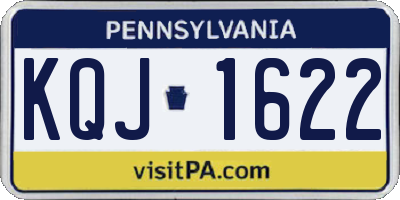 PA license plate KQJ1622