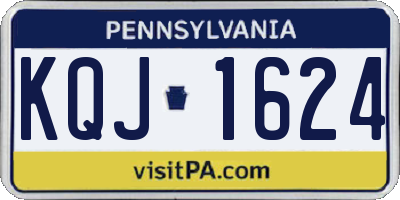 PA license plate KQJ1624
