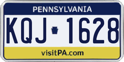 PA license plate KQJ1628