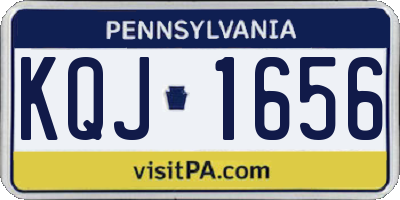 PA license plate KQJ1656